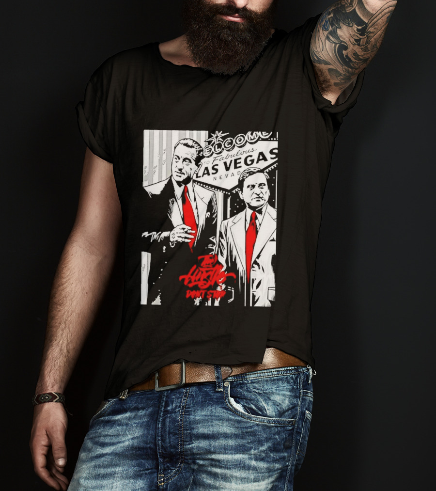 Las Vegas Casino Mobsters Red Tie T-Shirt