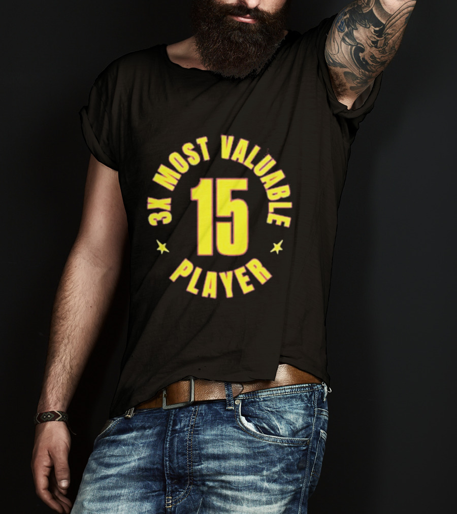 3X Most Valuable Player 15 Stars T-Shirt
