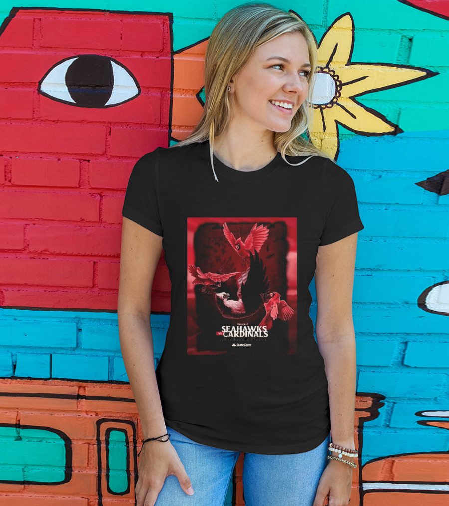 Week 2 Arizona Cardinals Vs Seattle Seahawks State Farm Stadium Glendale September 20 2026 T-Shirt