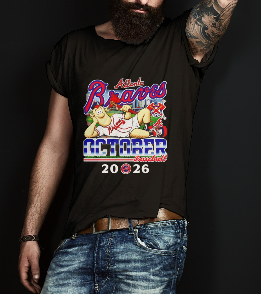 Atlanta Braves October Baseball 2026 MLB Postseason T-Shirt