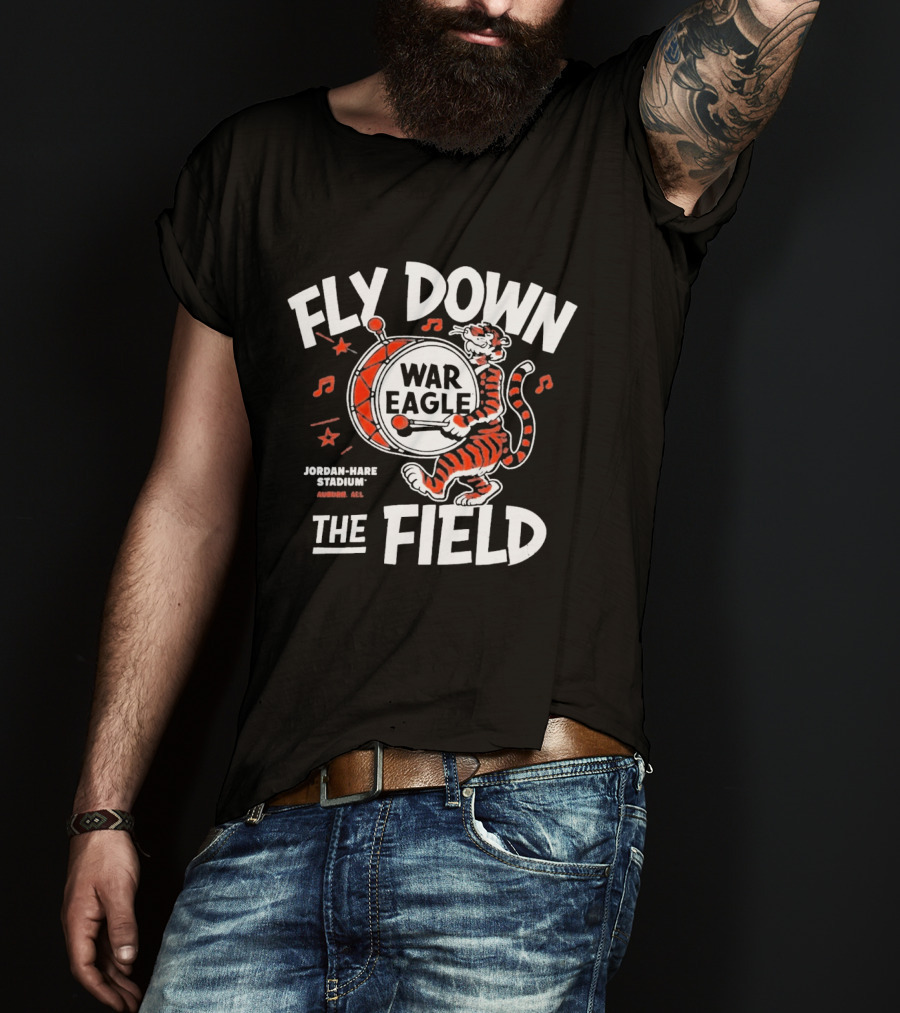 Auburn Tigers War Eagle Fly Down The Field T-Shirt