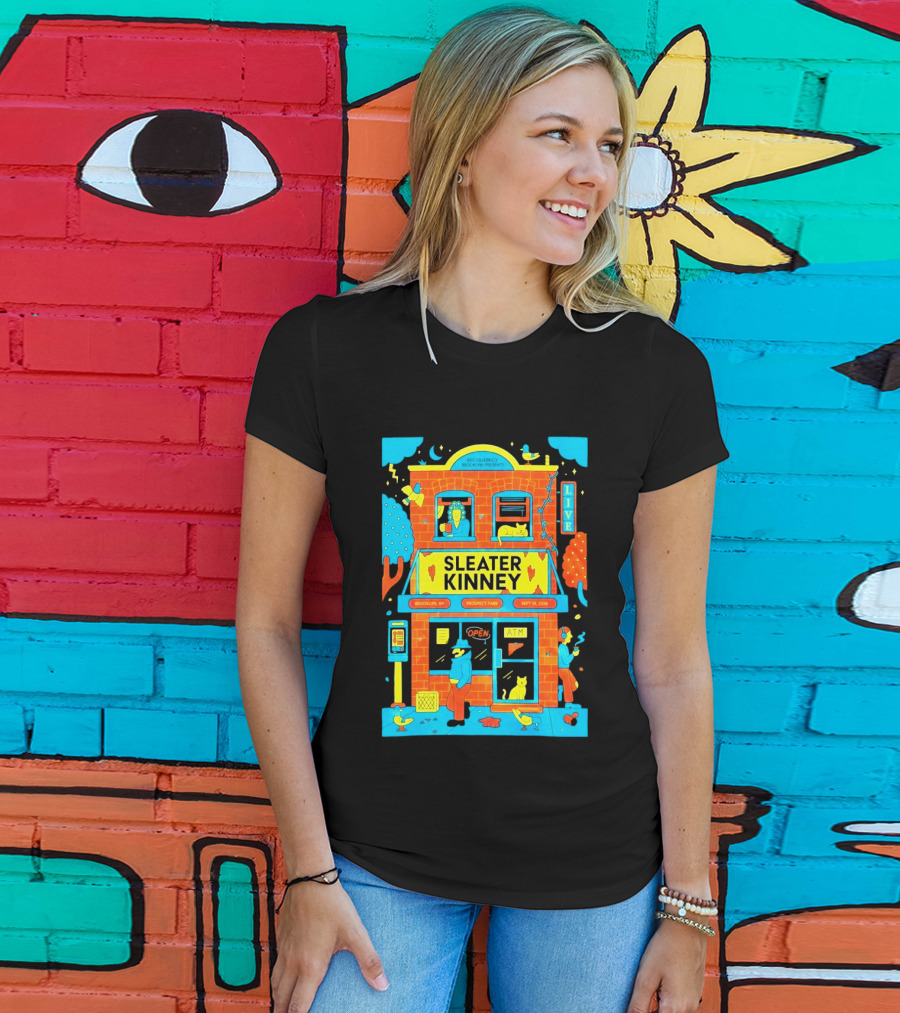 Sleater Kinney Live Brooklyn NY Prospect Park Sept 19 2026 T-Shirt