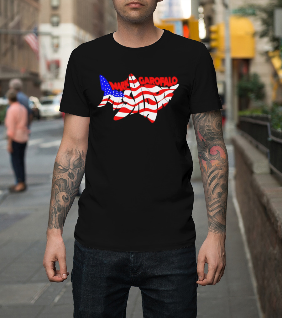 The American Muscle Shark USA Mark Garofalo Mark The Shark T-Shirt