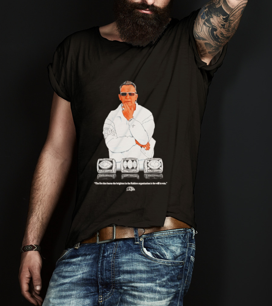 Maxx Crosby Las Vegas Raiders Al Davis World Champion Rings T-Shirt