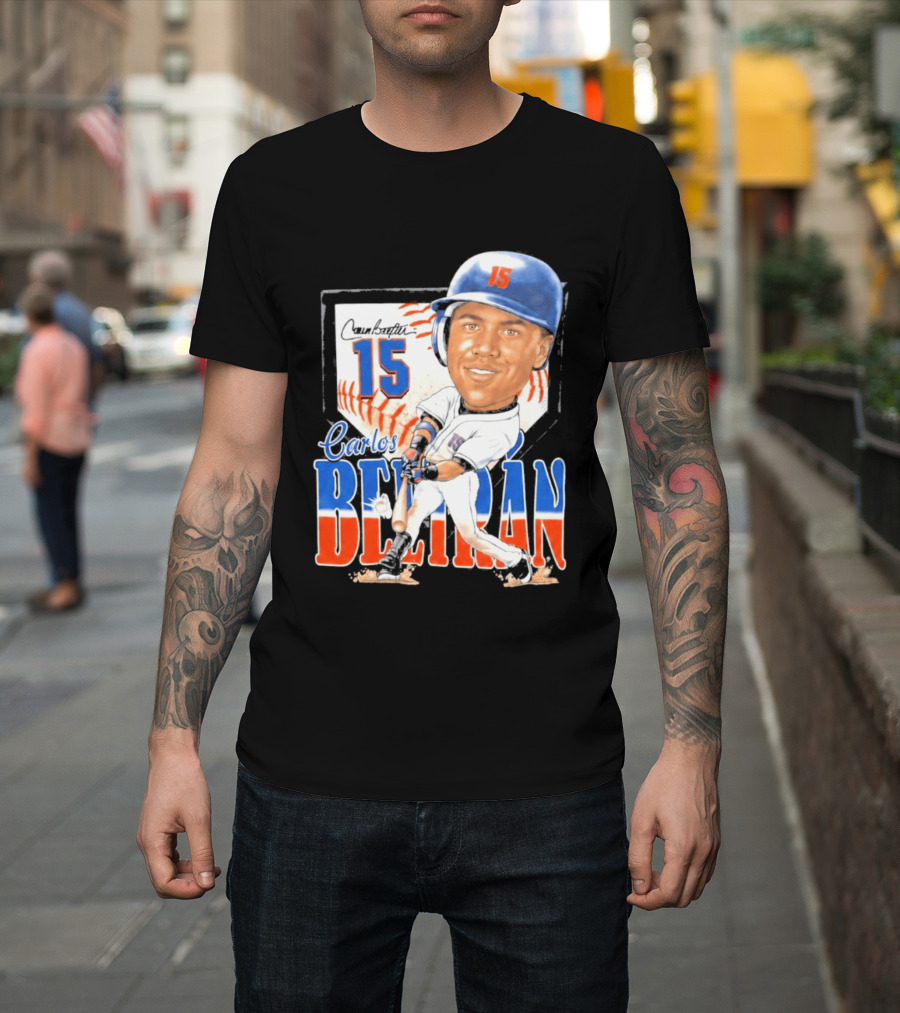 Carlos Beltran 15 NY Mets Baseball Art 2026 T-Shirt