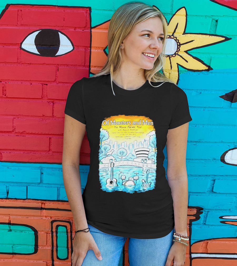 Of Monsters And Men The Mouse Parade Tour September 23 2026 Central Park New York T-Shirt