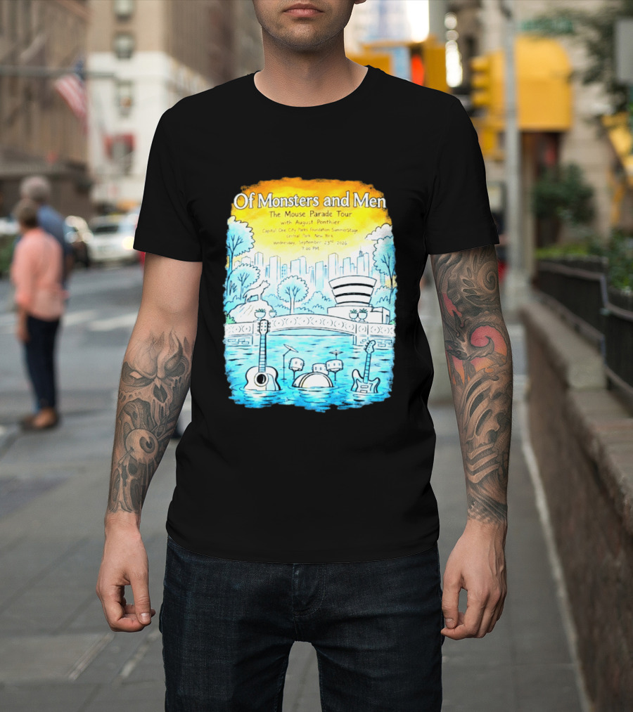 Of Monsters And Men The Mouse Parade Tour September 23 2026 Central Park New York T-Shirt