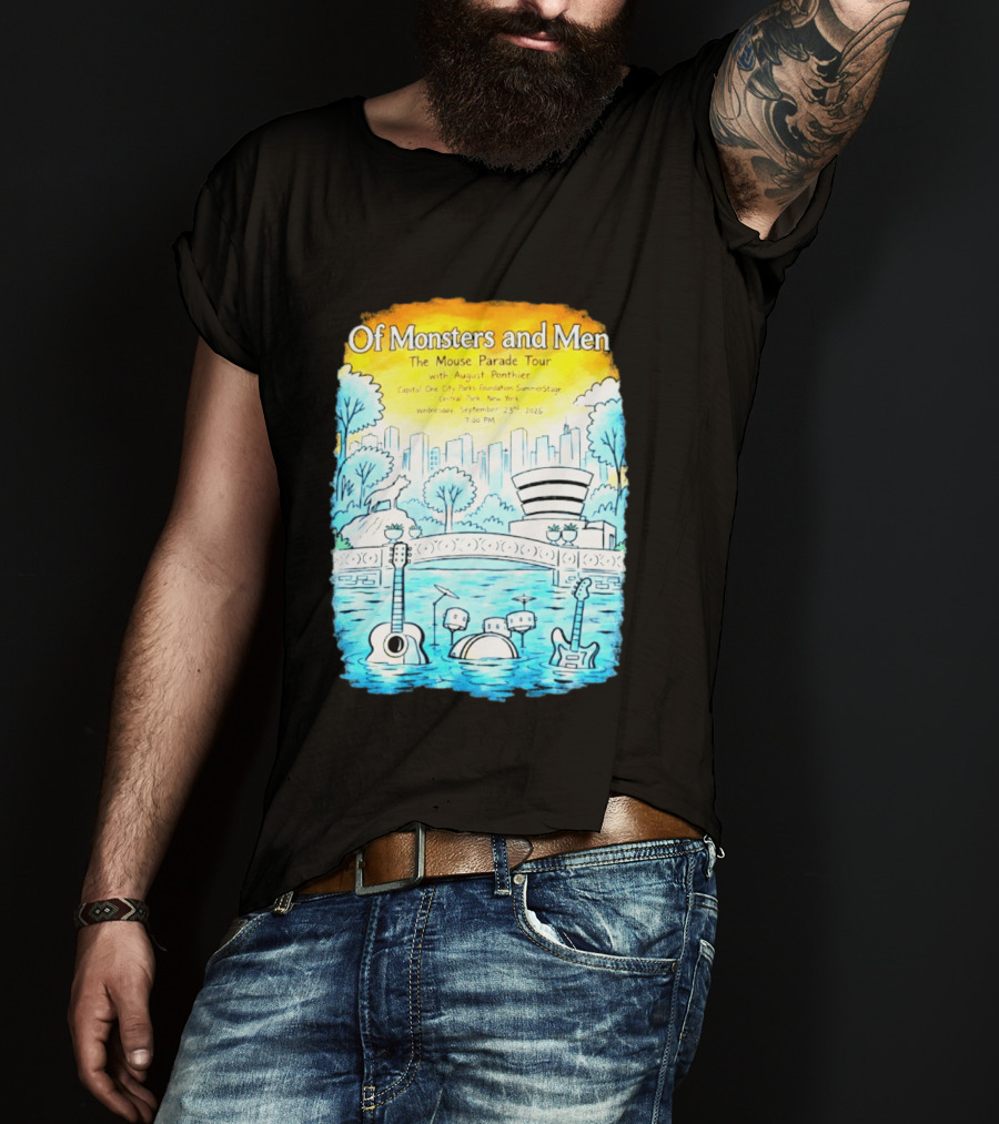 Of Monsters And Men The Mouse Parade Tour September 23 2026 Central Park New York T-Shirt