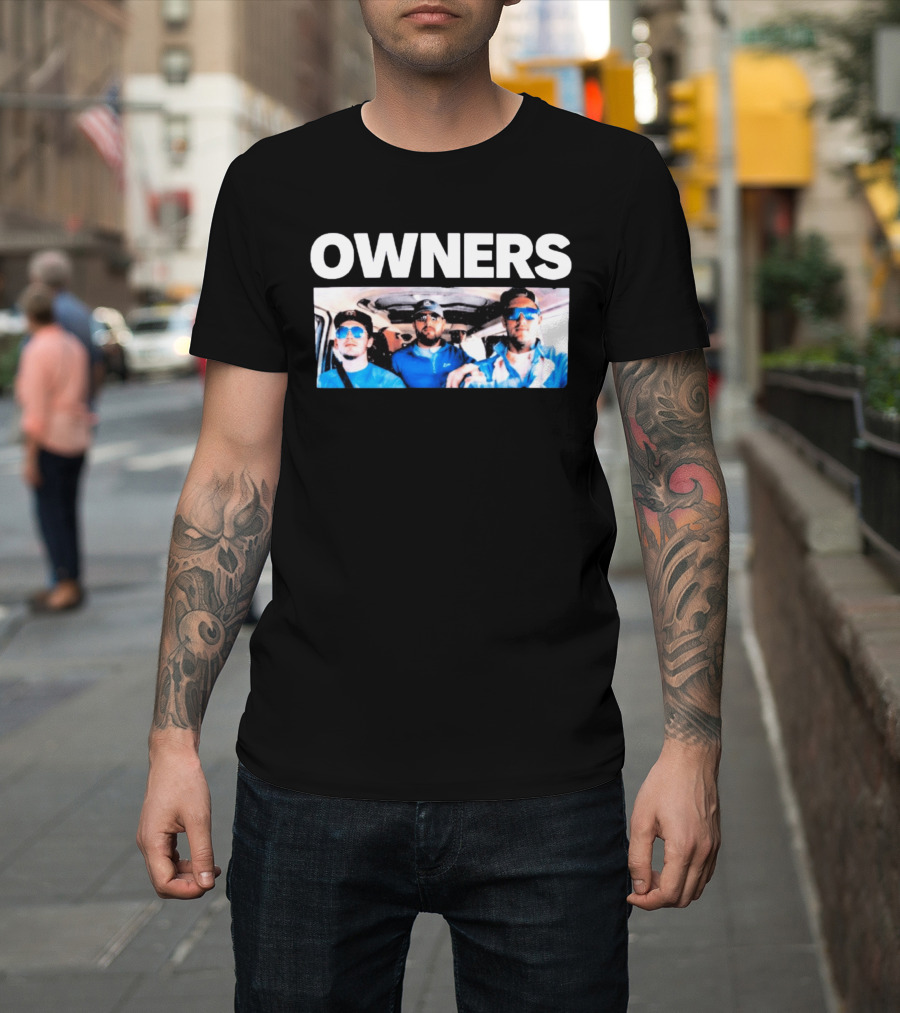 OWNERS Ride Together Sunglasses And Blue Outfits T-Shirt