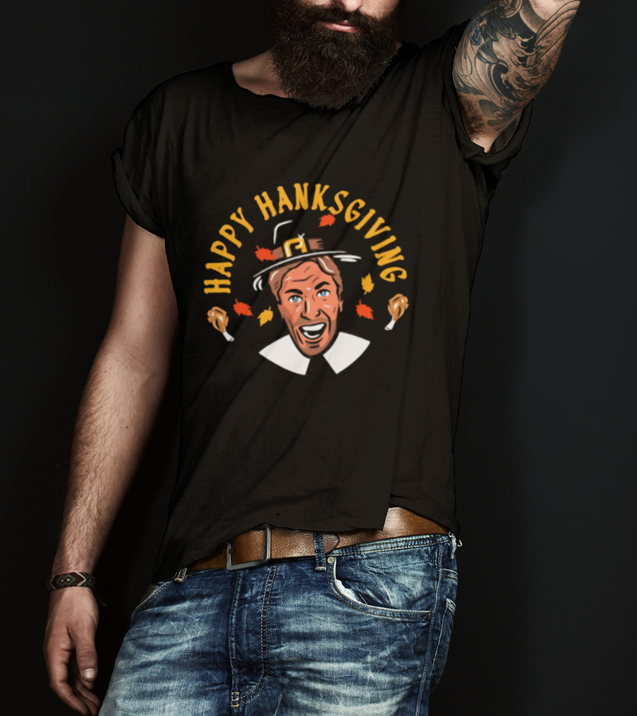 Rangers Henrik Lundqvist Happy Hanksgiving Thanksgiving T-Shirt