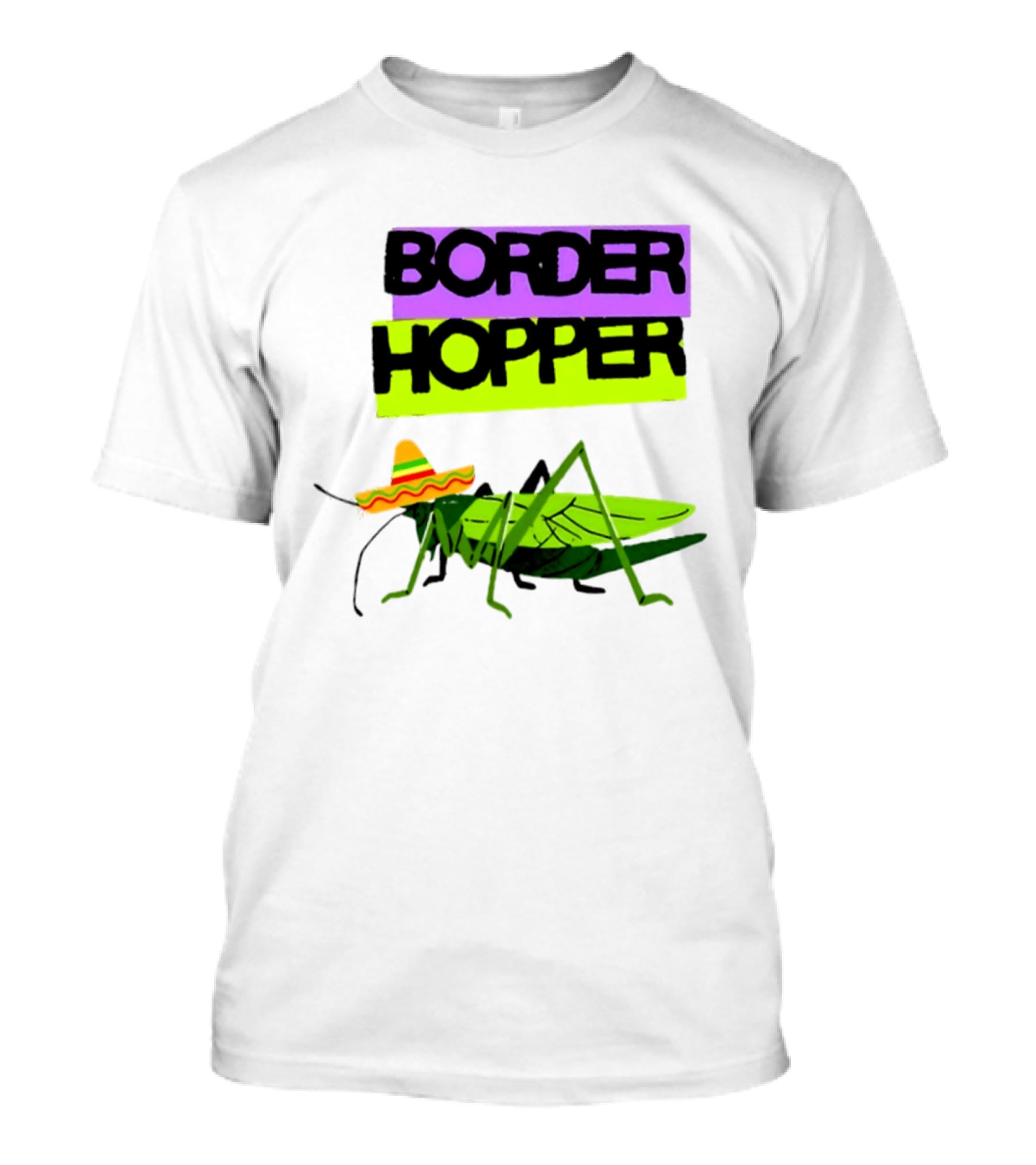 Border Hopper Sombrero Grasshopper T-Shirt