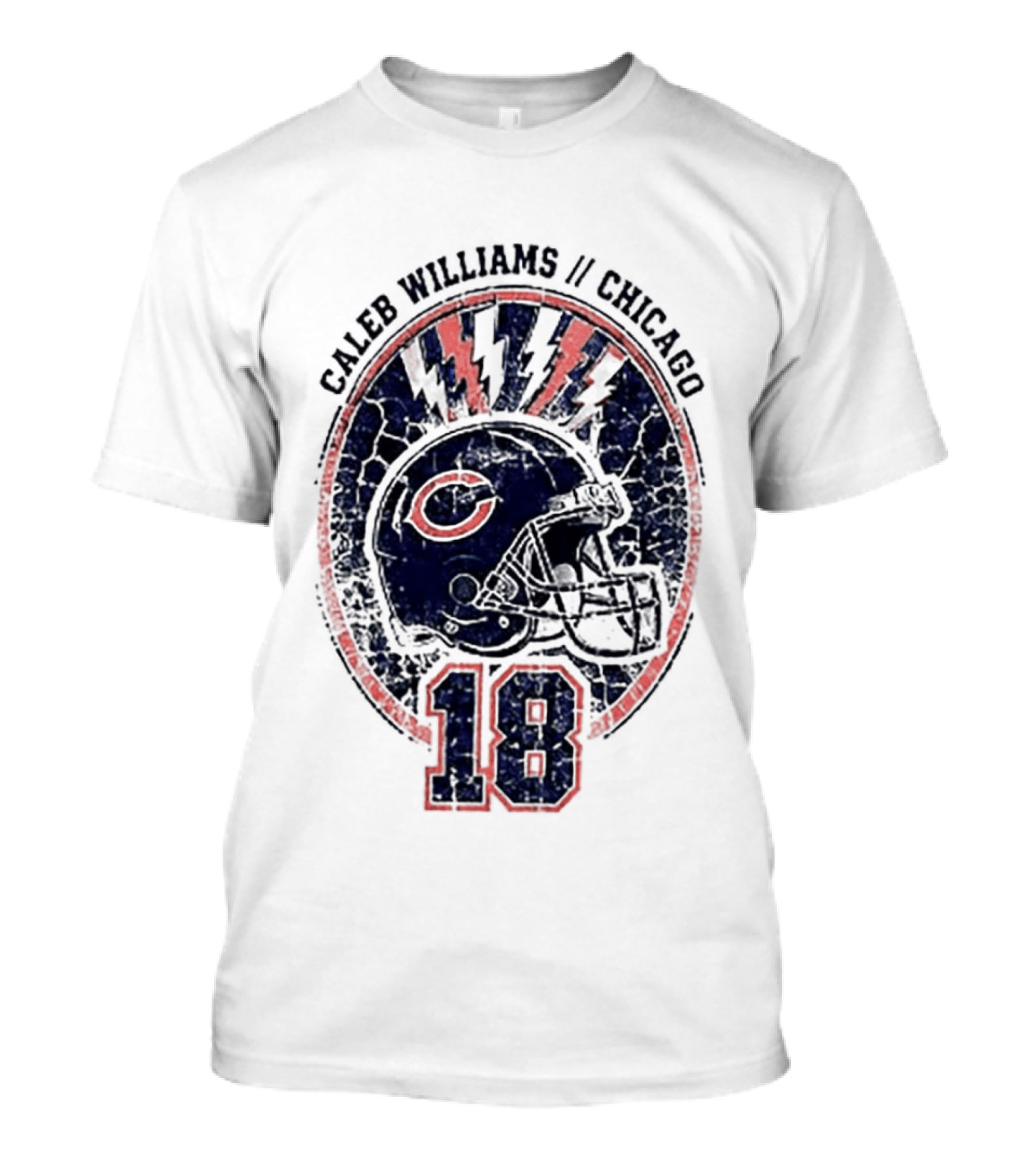 Caleb Williams Chicago Football Helmet 18 Gridiron T-Shirt