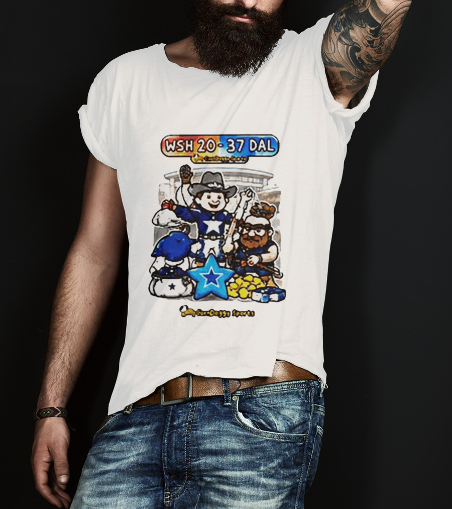 WSH 20 37 DAL Victory Celebration Cowboys Stadium T-Shirt