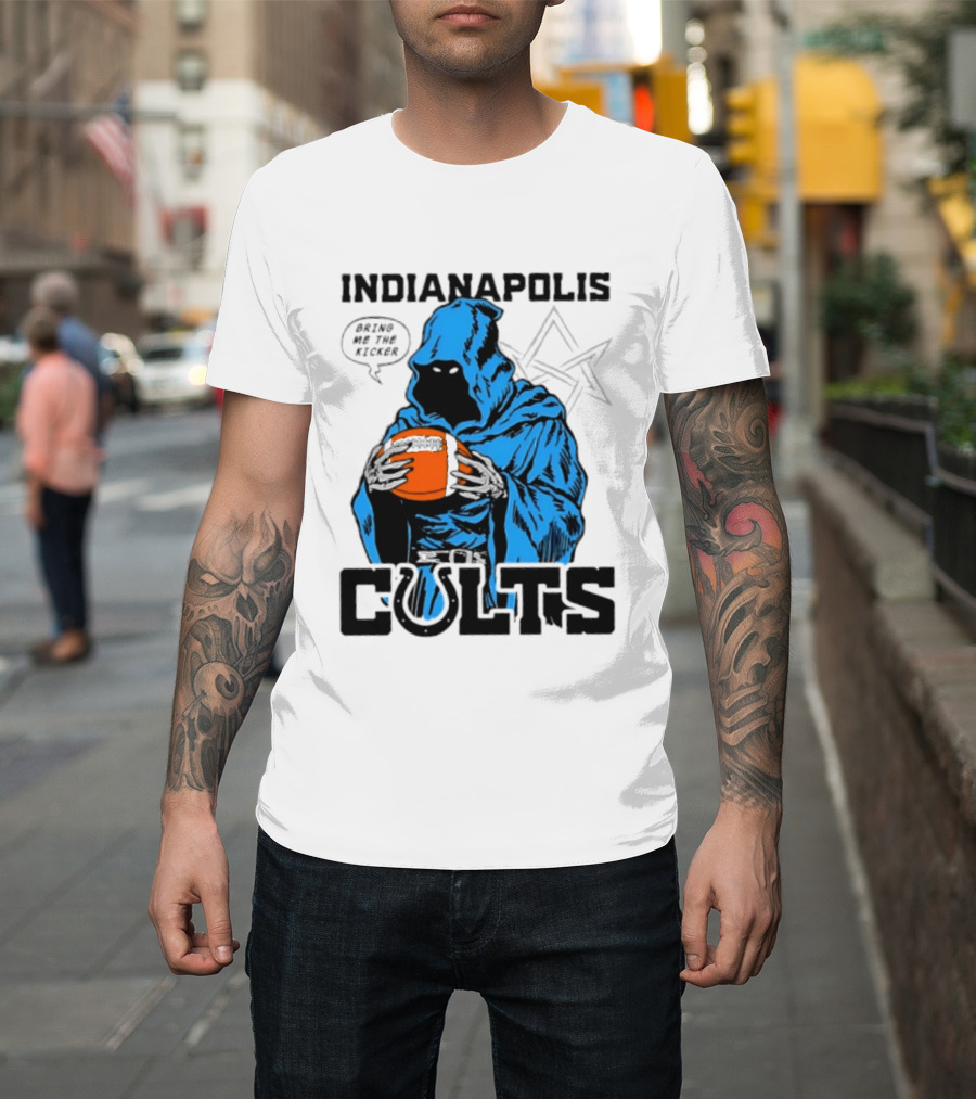 Indianapolis Colts Bring Me The Kicker Reaper Football T-Shirt