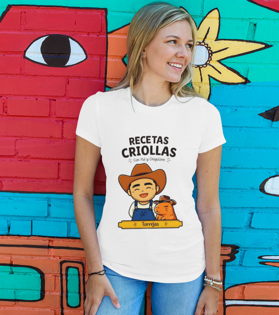 Recetas Criollas Con Yul Y Chigüizen Torrejas Vaquero Y Chigüiro T-Shirt