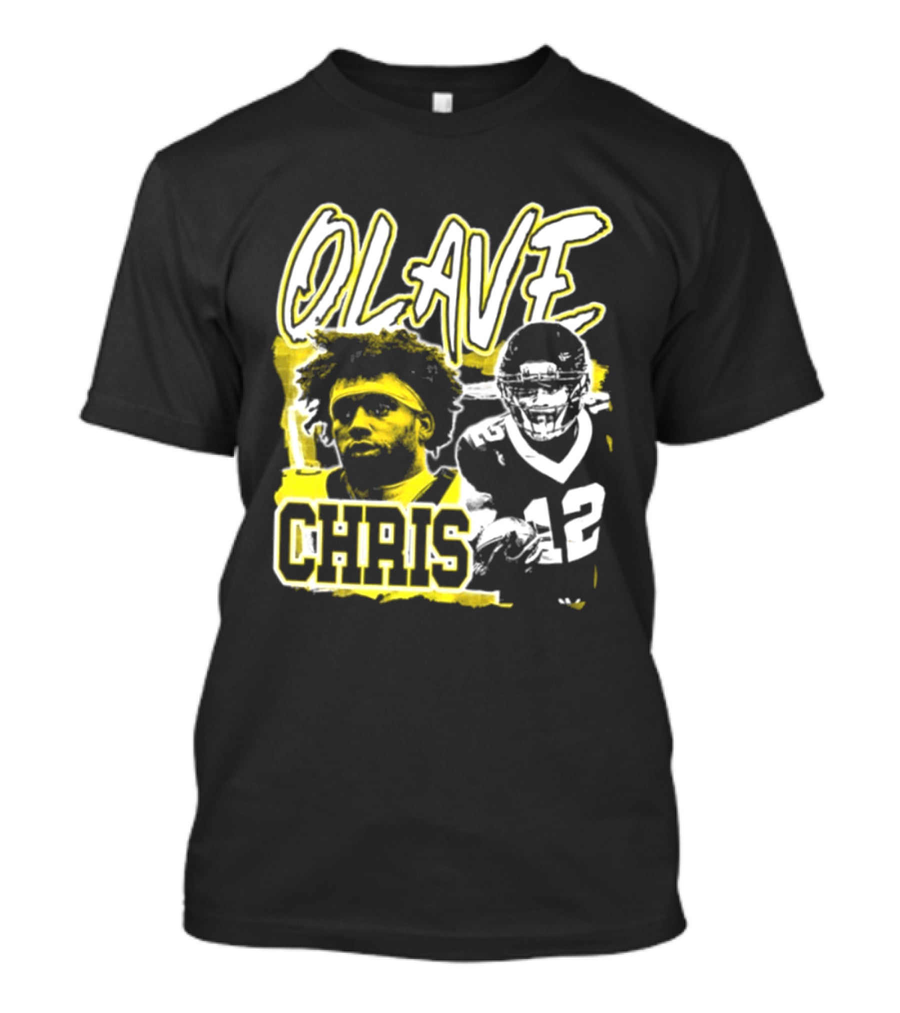 Chris Olave 12 New Orleans Saints Football Player Two Sided T-Shirt