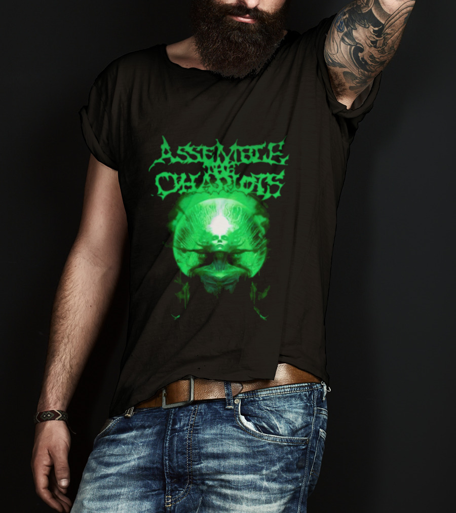 Indiemerchstore Assemble The Chariots Green Divine Glowing Entity T-Shirt