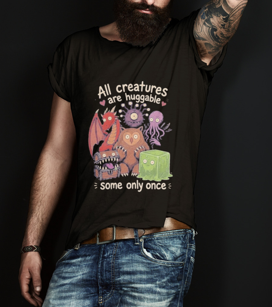 Dungeons & Dragons Creatures Huggable Once Cute Monster T-Shirt