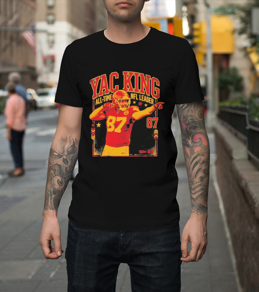 YAC King #87 All Time NFL Leader T-Shirt