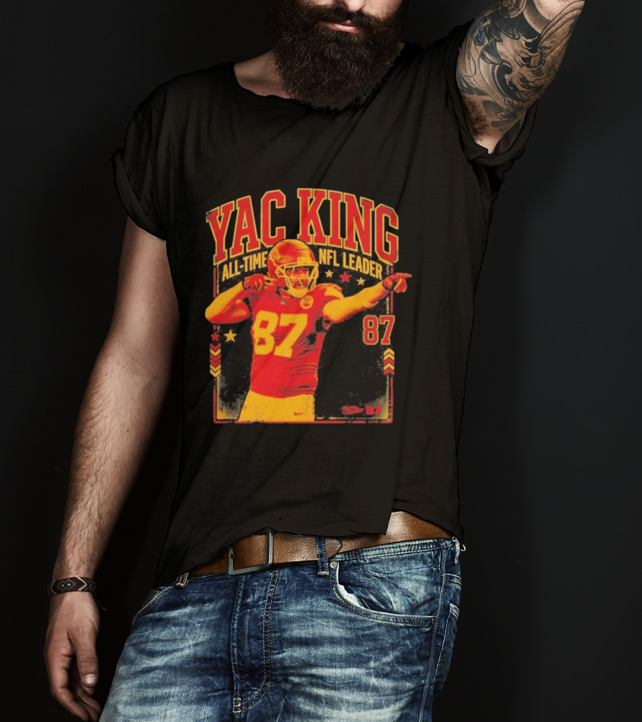 YAC King #87 All Time NFL Leader T-Shirt
