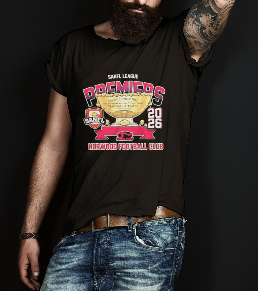 SANFL League Premiers 2026 Norwood Football Club Trophy T-Shirt