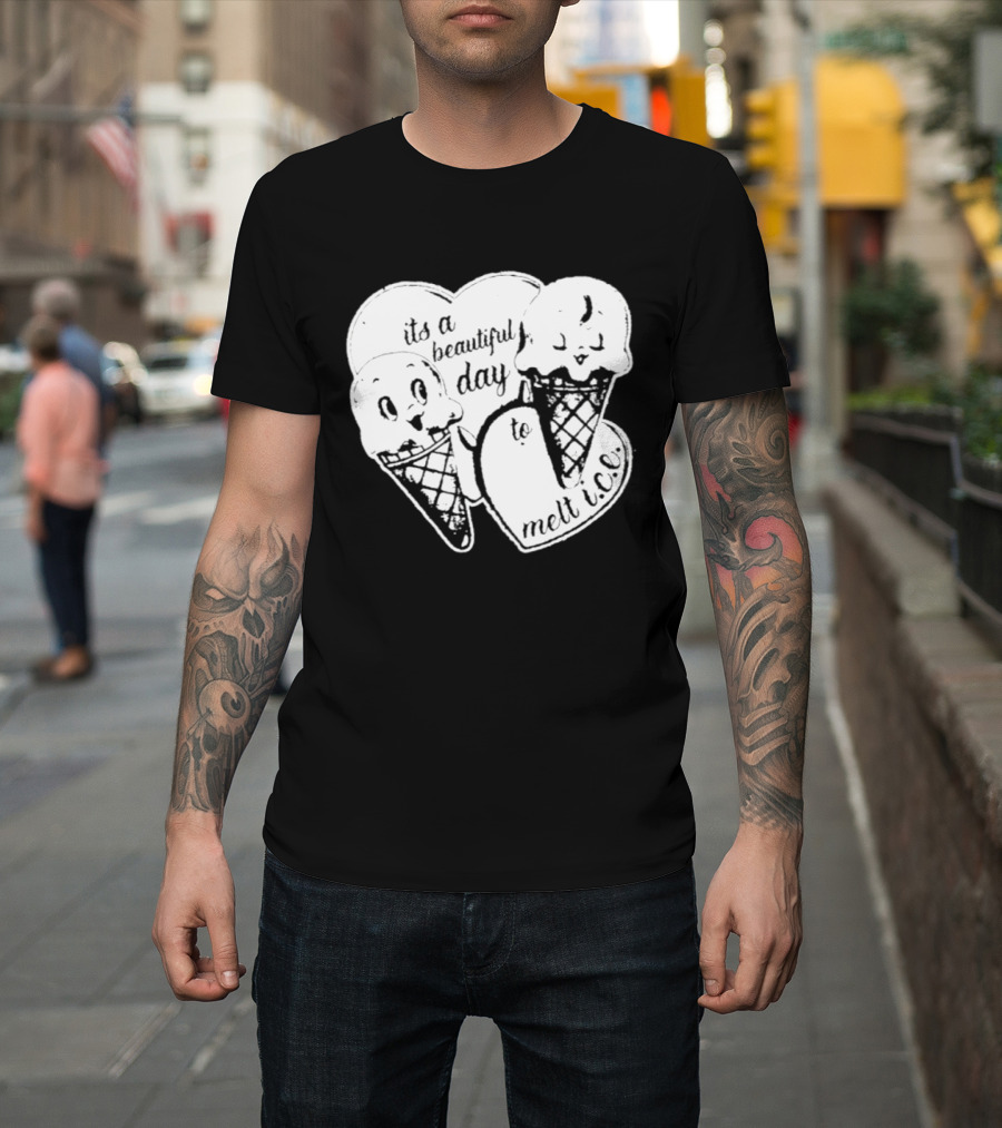 Ice Cream Cones Summer Melt Happy Day T-Shirt