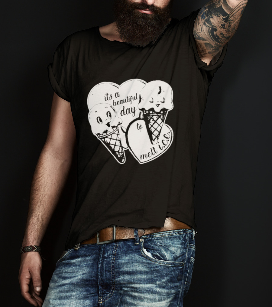 Ice Cream Cones Summer Melt Happy Day T-Shirt