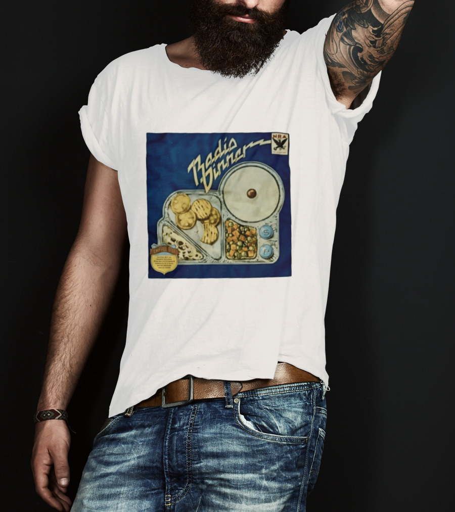 Radio Dinner Chipped Beef NRA Food Tray T-Shirt