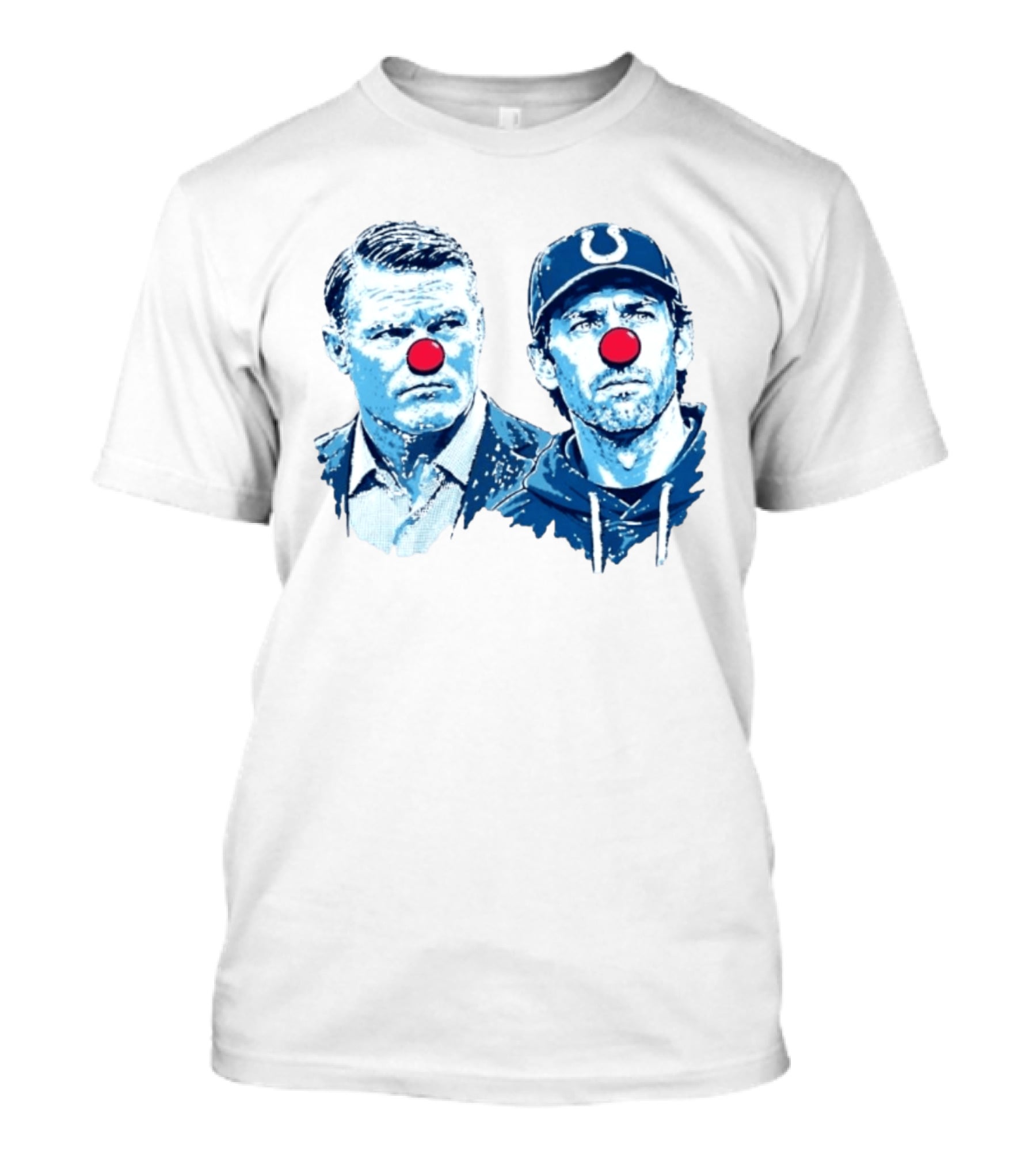 Chris Ballard Shane Steichen Clown Red Nose Football Colts T-Shirt