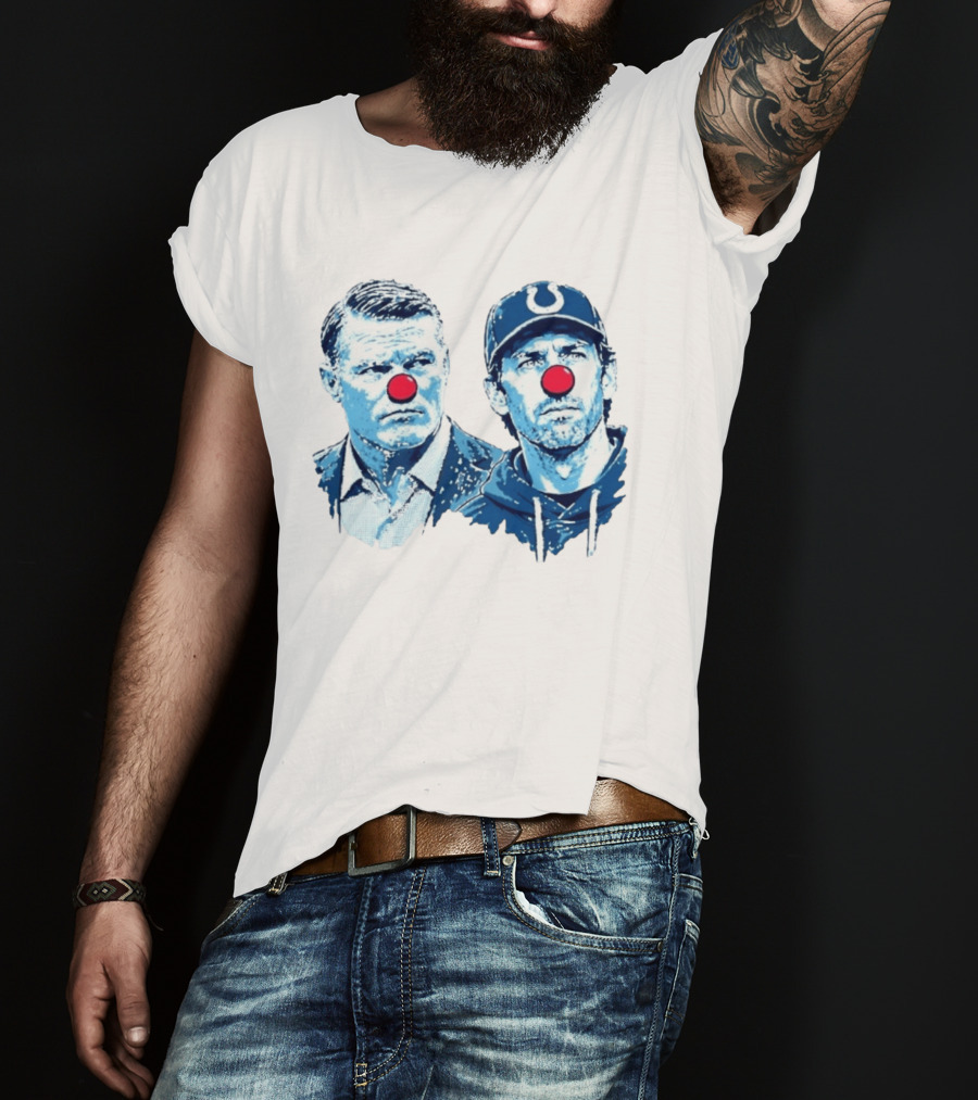 Chris Ballard Shane Steichen Clown Red Nose Football Colts T-Shirt