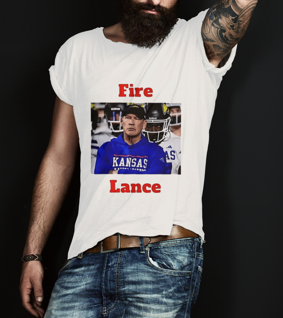 Fire Lance Kansas Jayhawks Football Coach Kansas T-Shirt