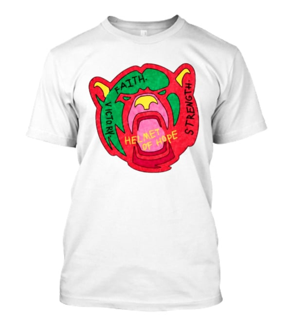 Helmet Of Hope Faith Victory Strength Baylor Football Bear T-Shirt