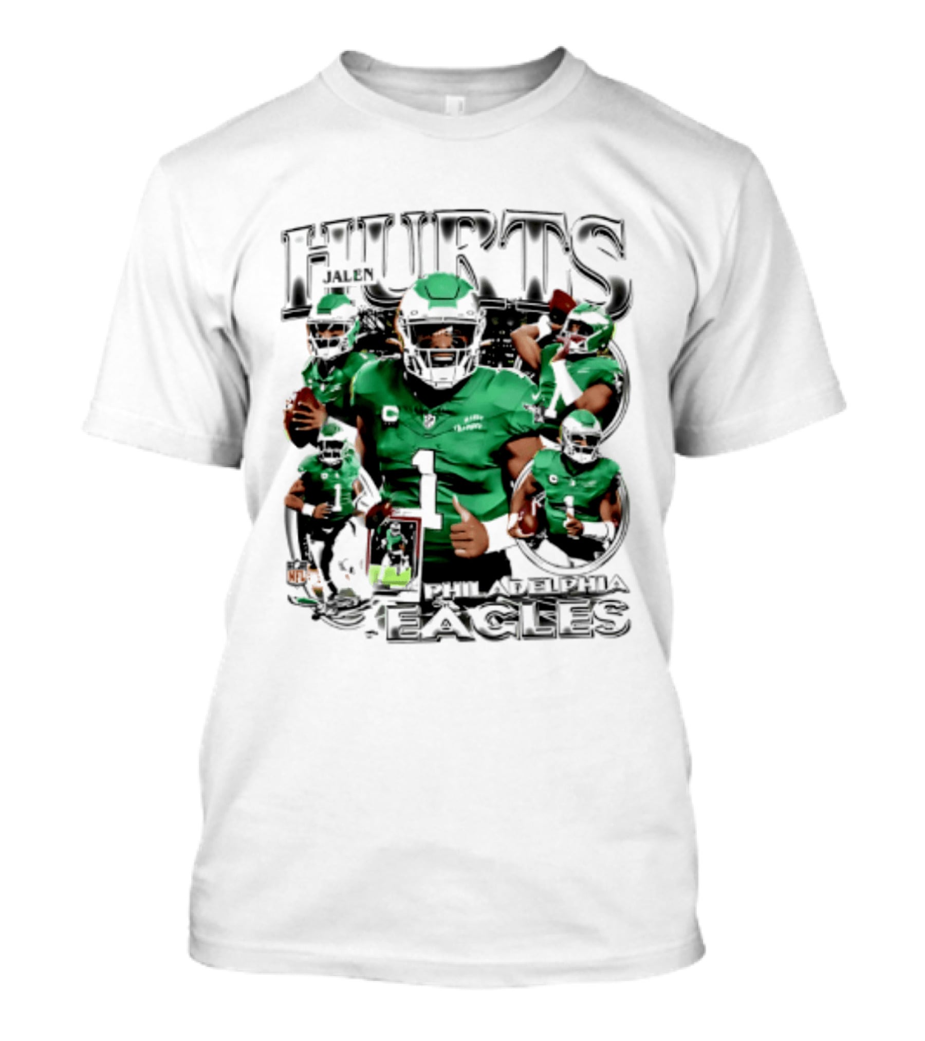 Jalen Hurts Philadelphia Eagles 2026 Hurts Player Collage T-Shirt
