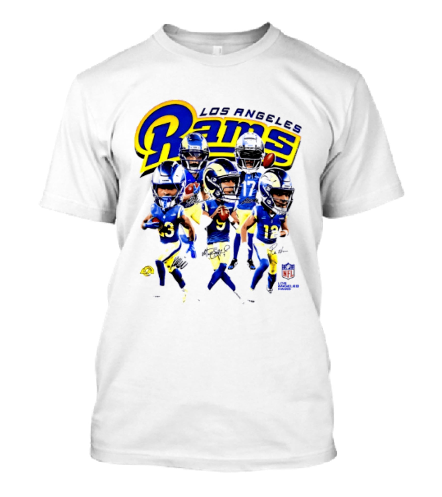 Los Angeles Rams 2026 Big Head NFL Players Collection T-Shirt