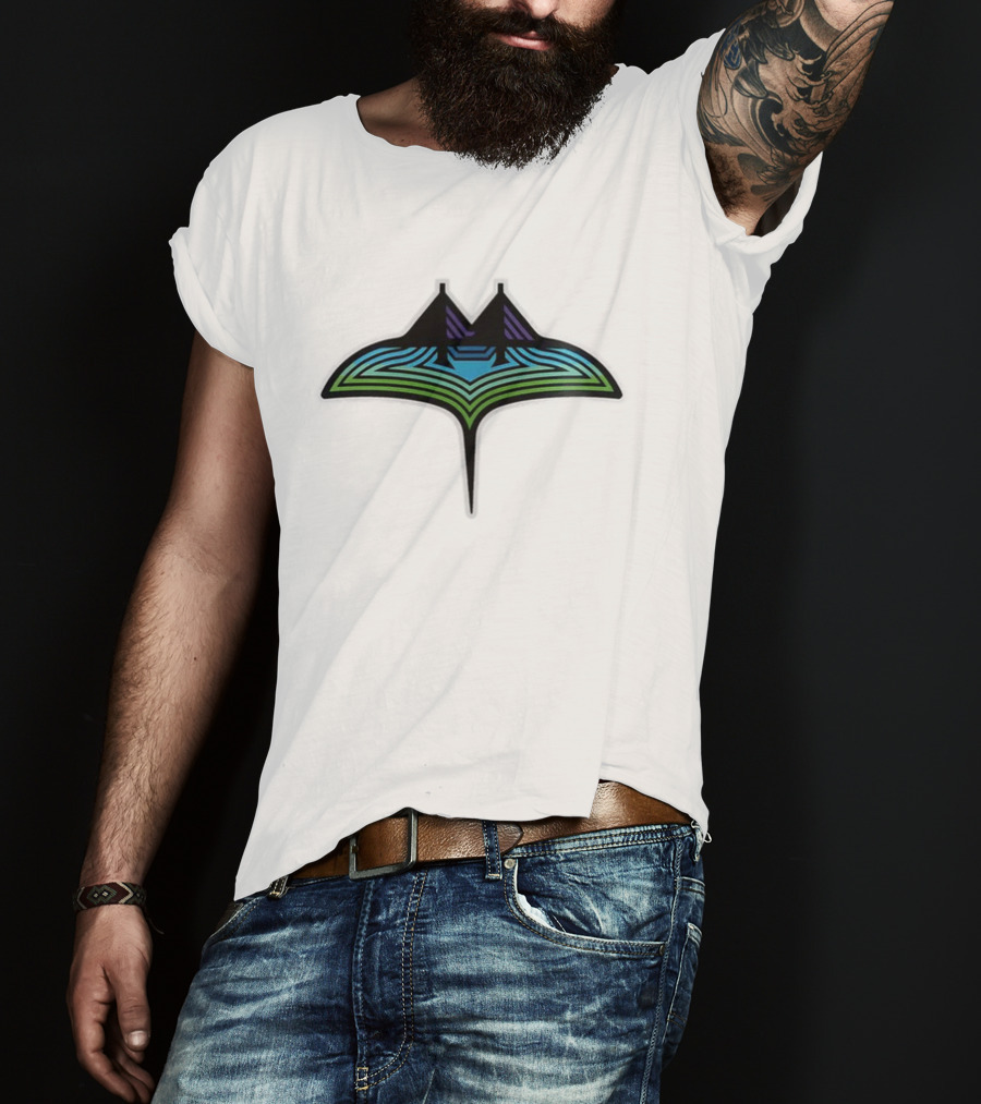 Tampa Bay Rays 2026 MLB Road Uniform Custom Gray Baseball Jersey Manta Ray T-Shirt