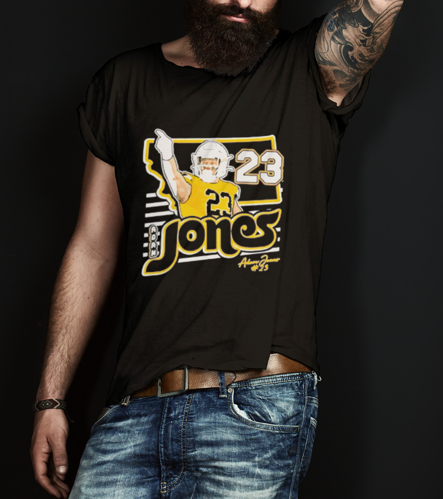 Adam Jones Montana State Bobcats Player 2026 Caricature T-Shirt
