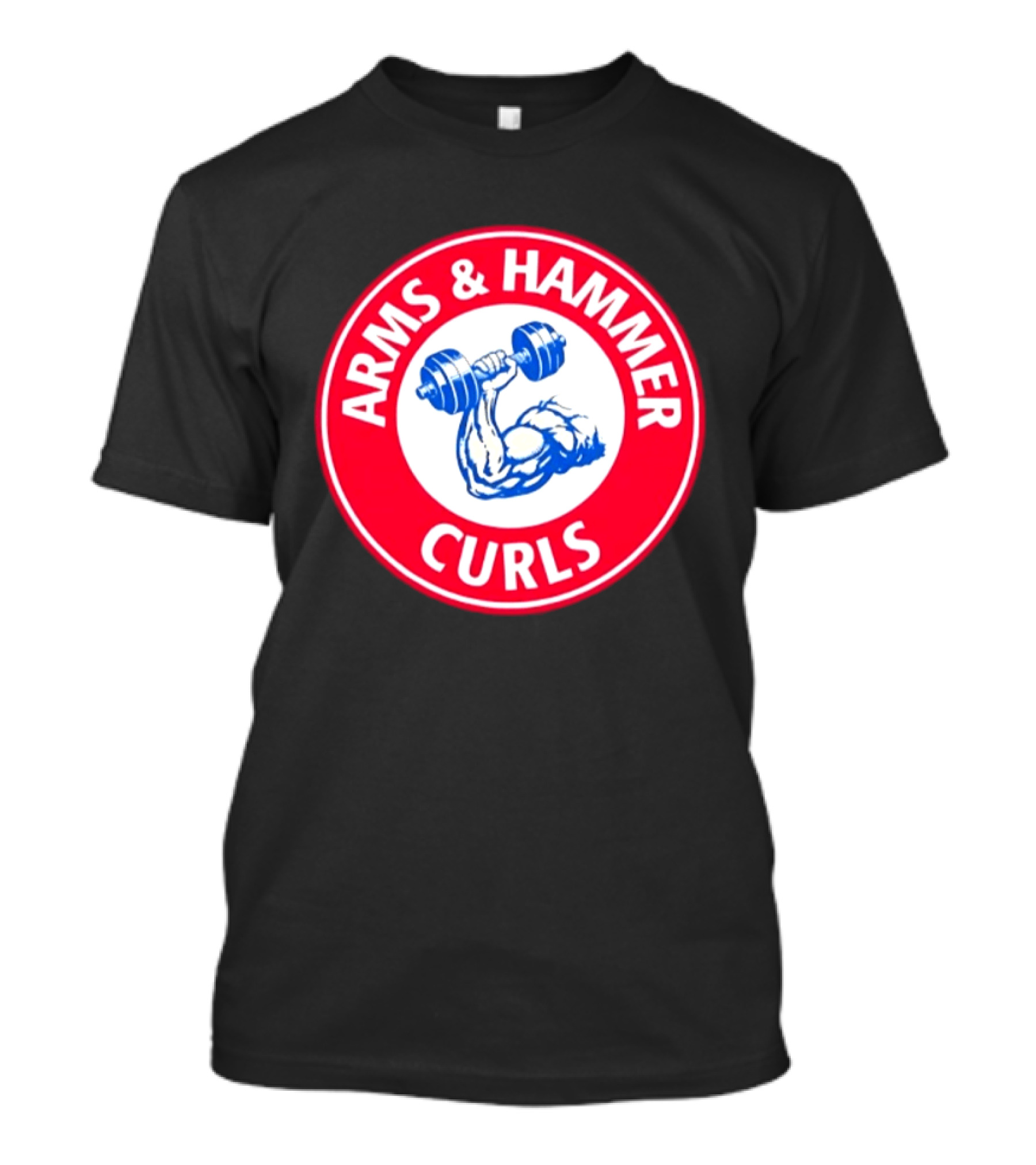 Arms And Hammer Curls Gym Weightlifting Dumbbell Muscle Training T-Shirt
