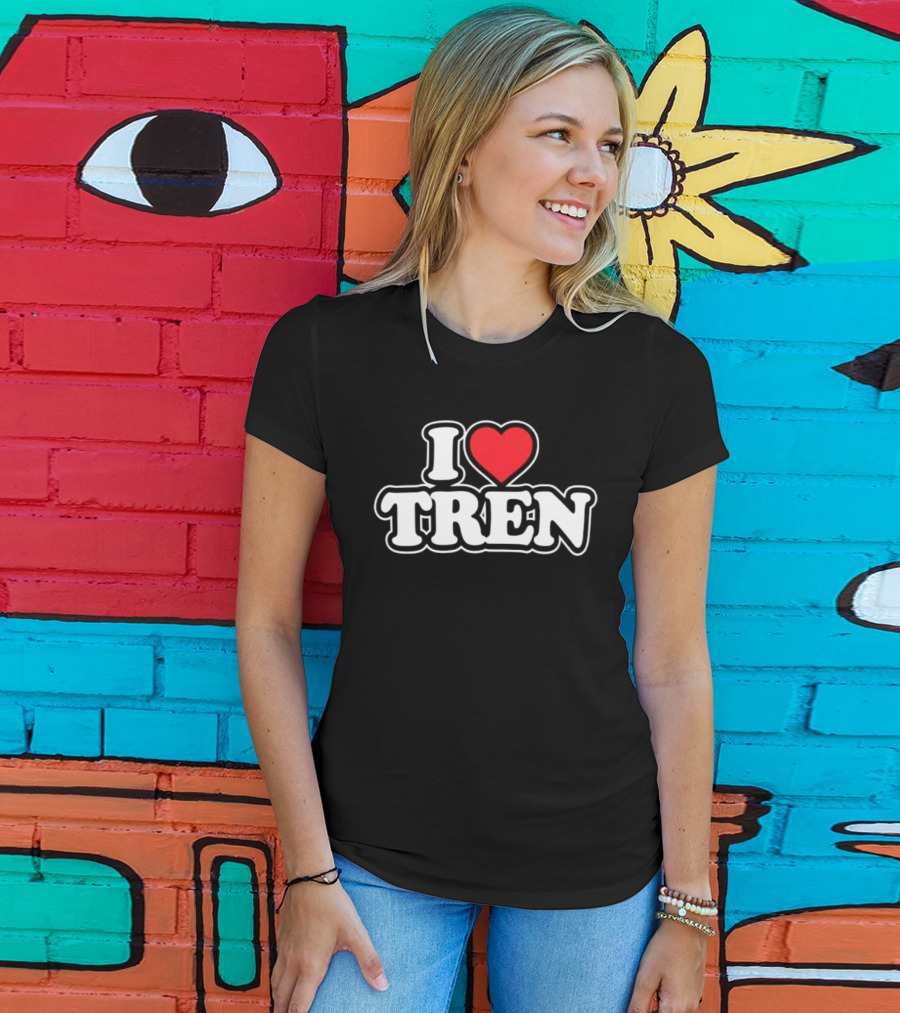 I Love Tren Bodybuilding Gym Fitness Workout Motivation T-Shirt