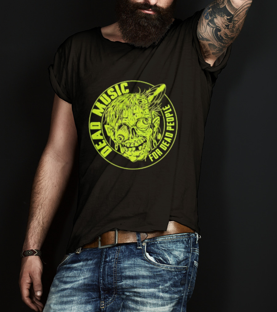 Zombie Vinyl Record Dead Music For Dead People T-Shirt