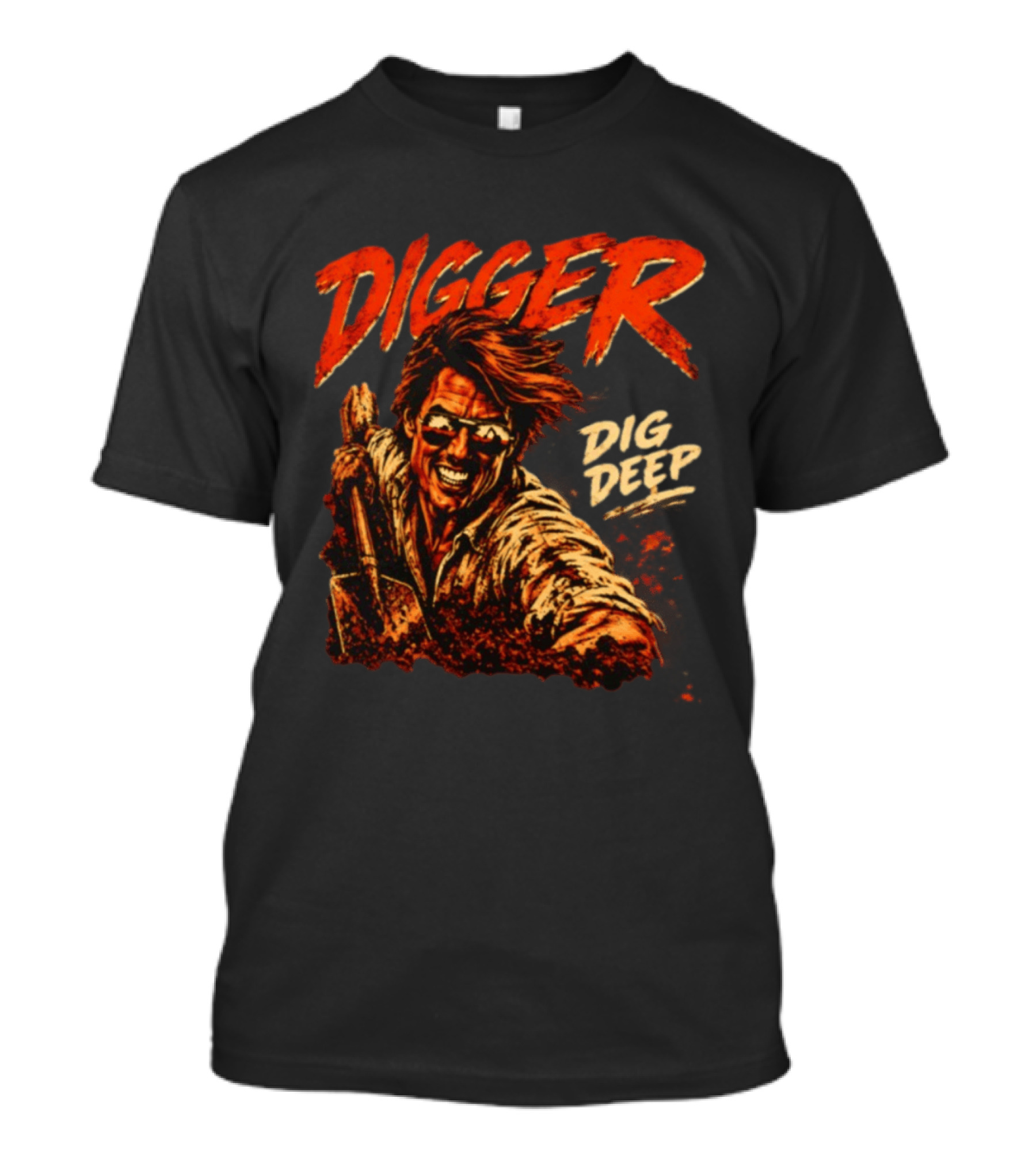 Digger Dig Deep Tom Cruise Rockwell Halloween T-Shirt