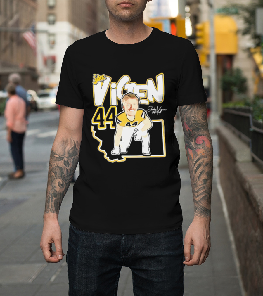 Jake Vigen 44 Montana State Bobcats Player 2026 Caricature T-Shirt