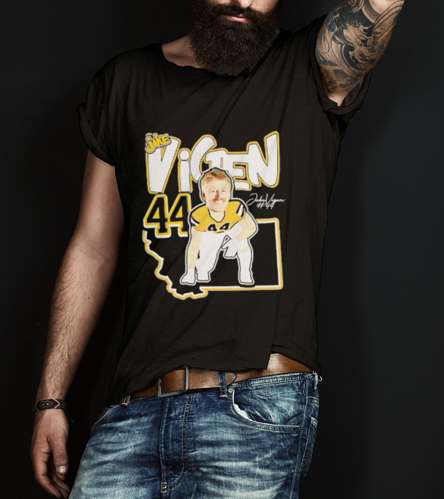 Jake Vigen 44 Montana State Bobcats Player 2026 Caricature T-Shirt