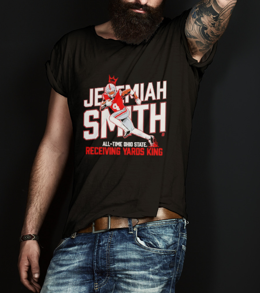 Jeremiah Smith All Time Ohio State Receiving Yards King Football Glory T-Shirt