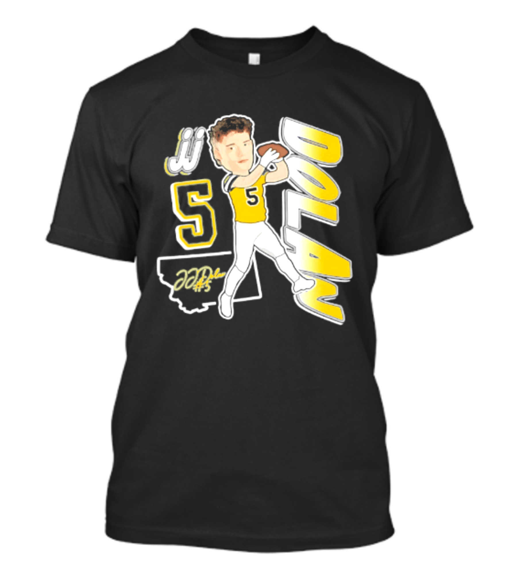 JJ Dolan Montana State Bobcats Player 2026 Caricature T-Shirt