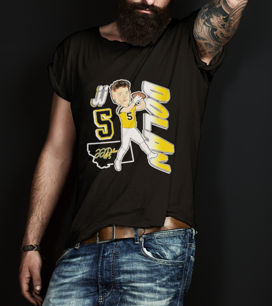 JJ Dolan Montana State Bobcats Player 2026 Caricature T-Shirt