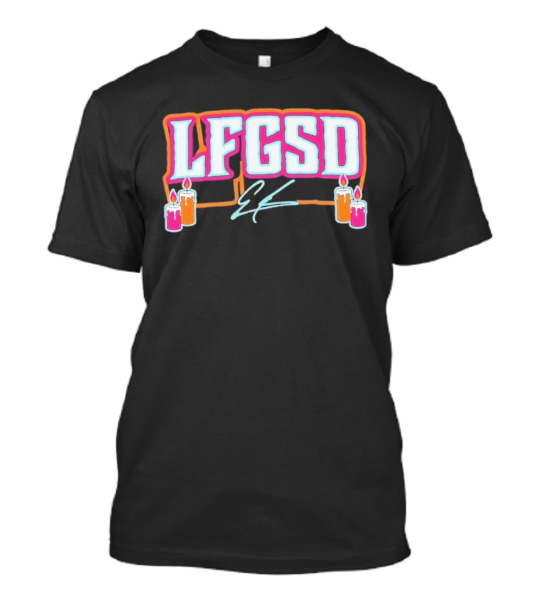 LFGSD Ethan San Diego Padres Candles T-Shirt
