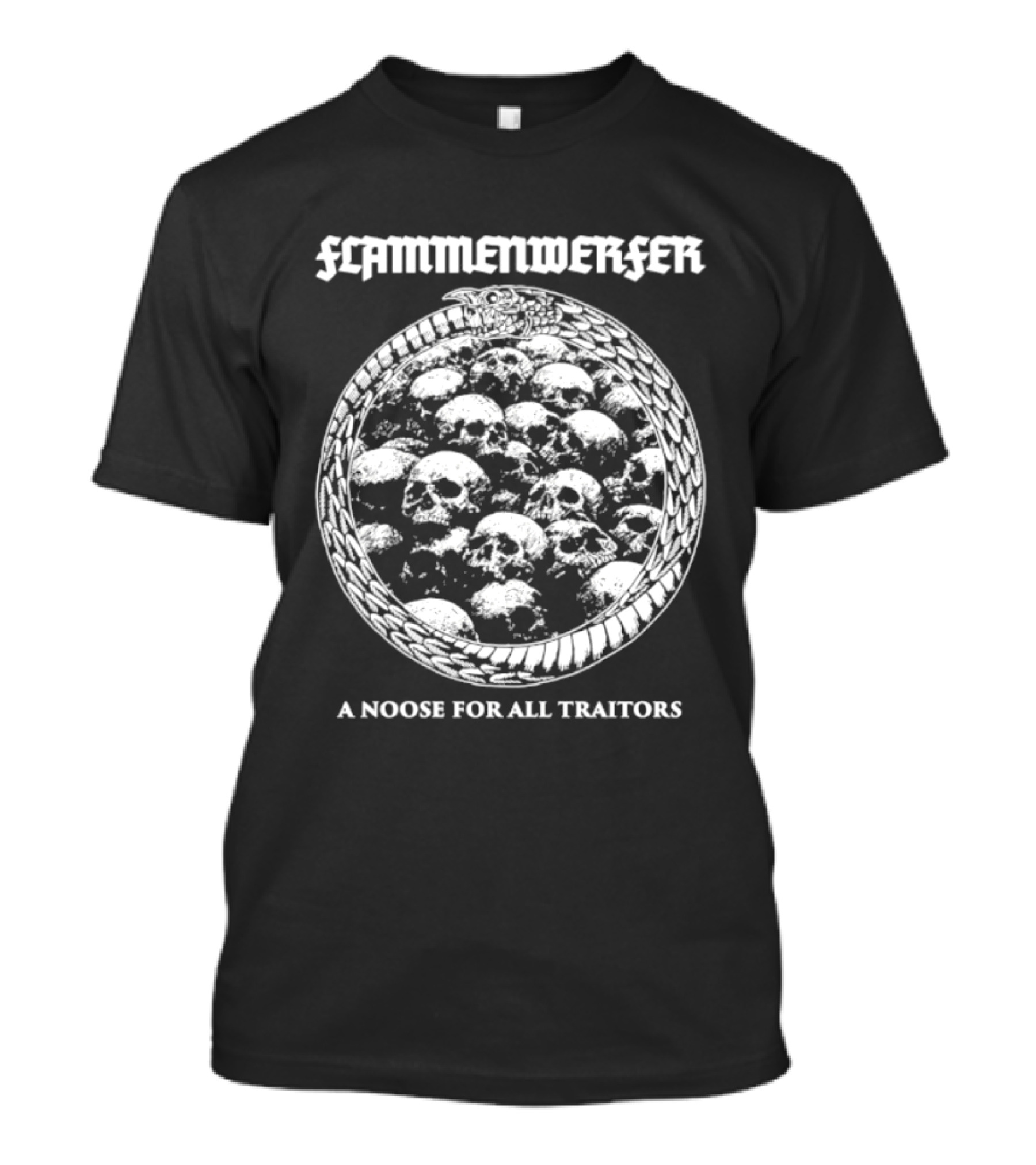 Flammenwerfer A Noose For All Traitors Skulls Circle T-Shirt