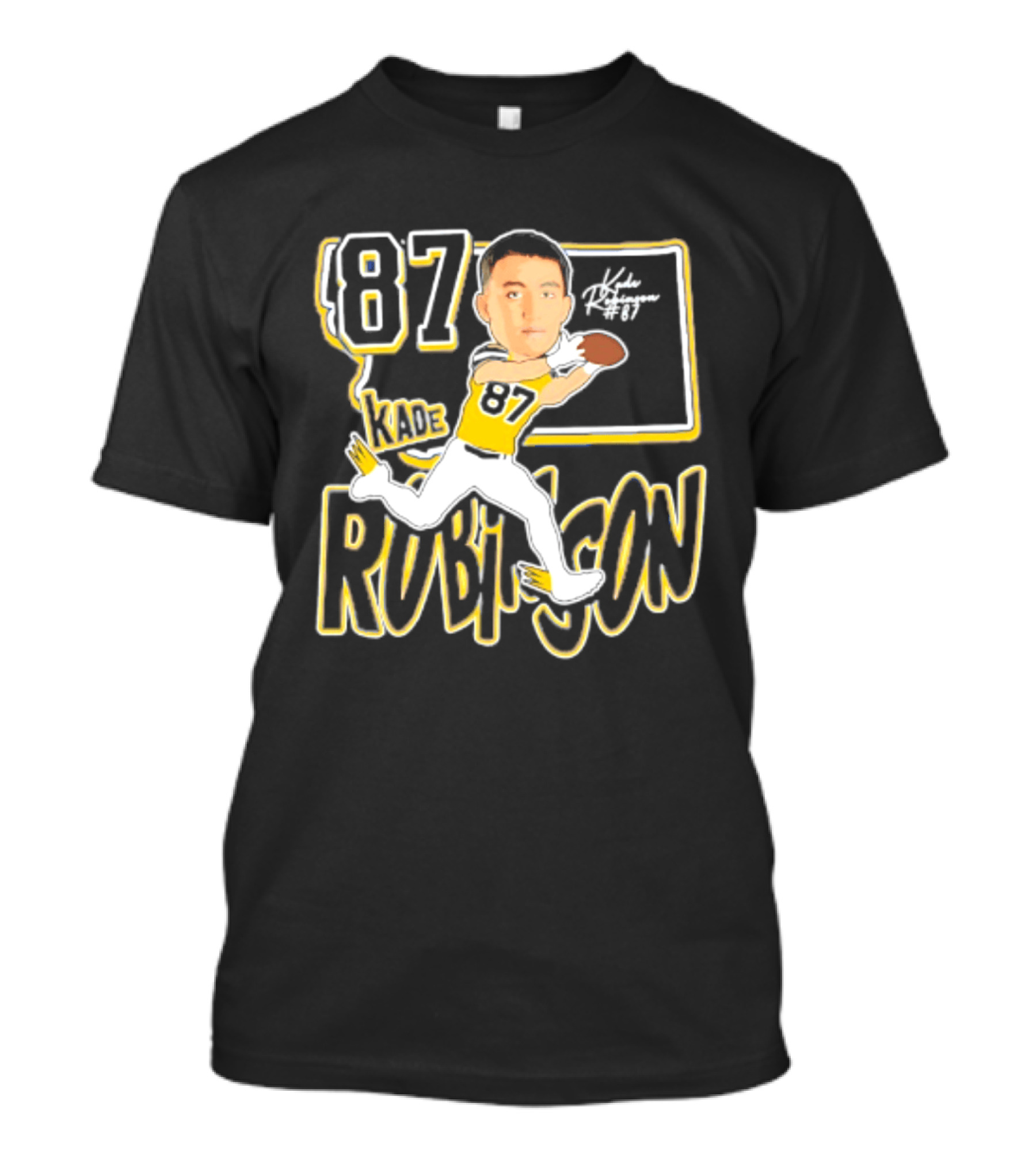 Kade Robinson 87 Montana State Bobcats Football Player 2026 Caricature T-Shirt