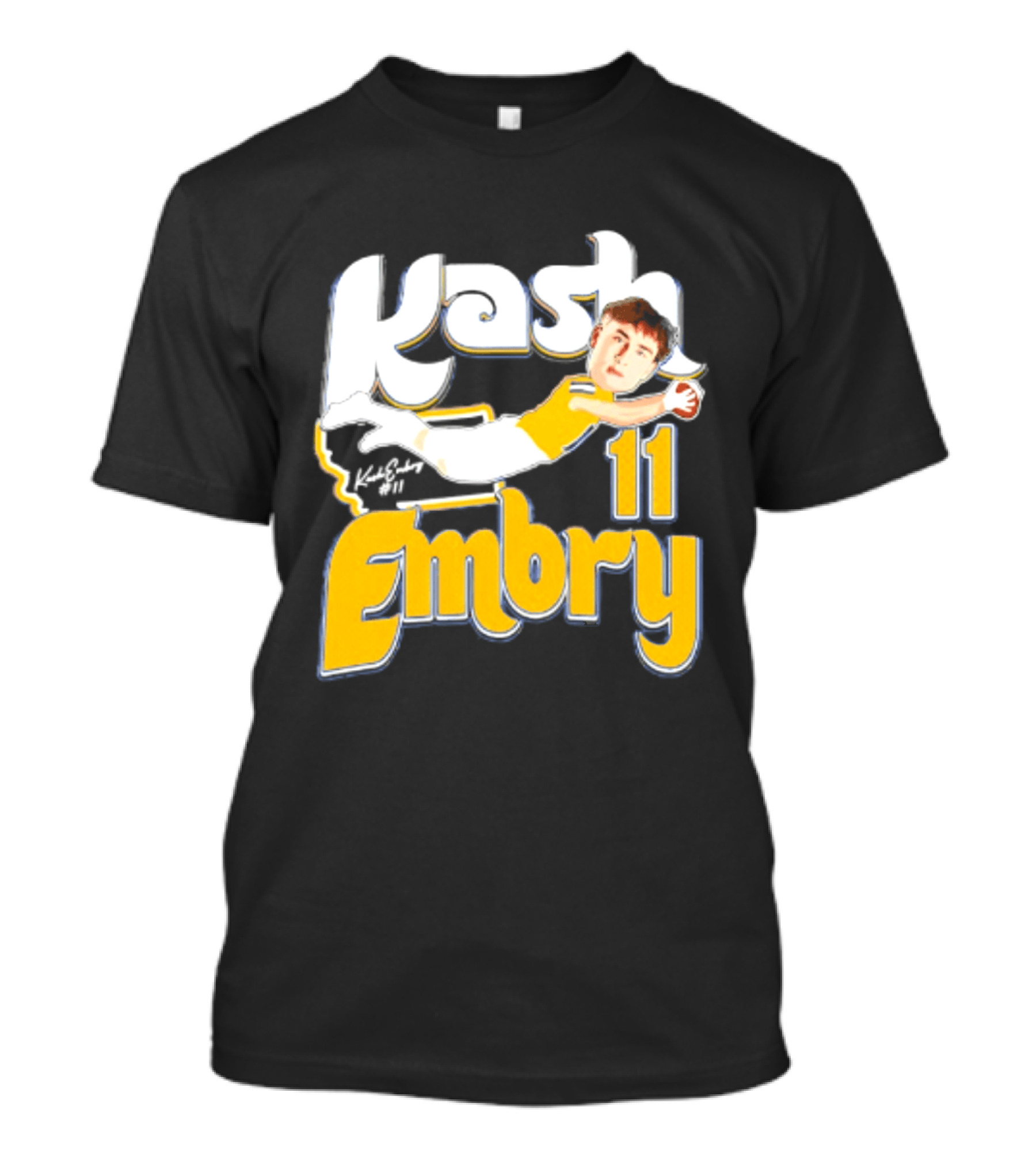 Kash Embry 11 Montana State Bobcats Player Caricature 2026 T-Shirt