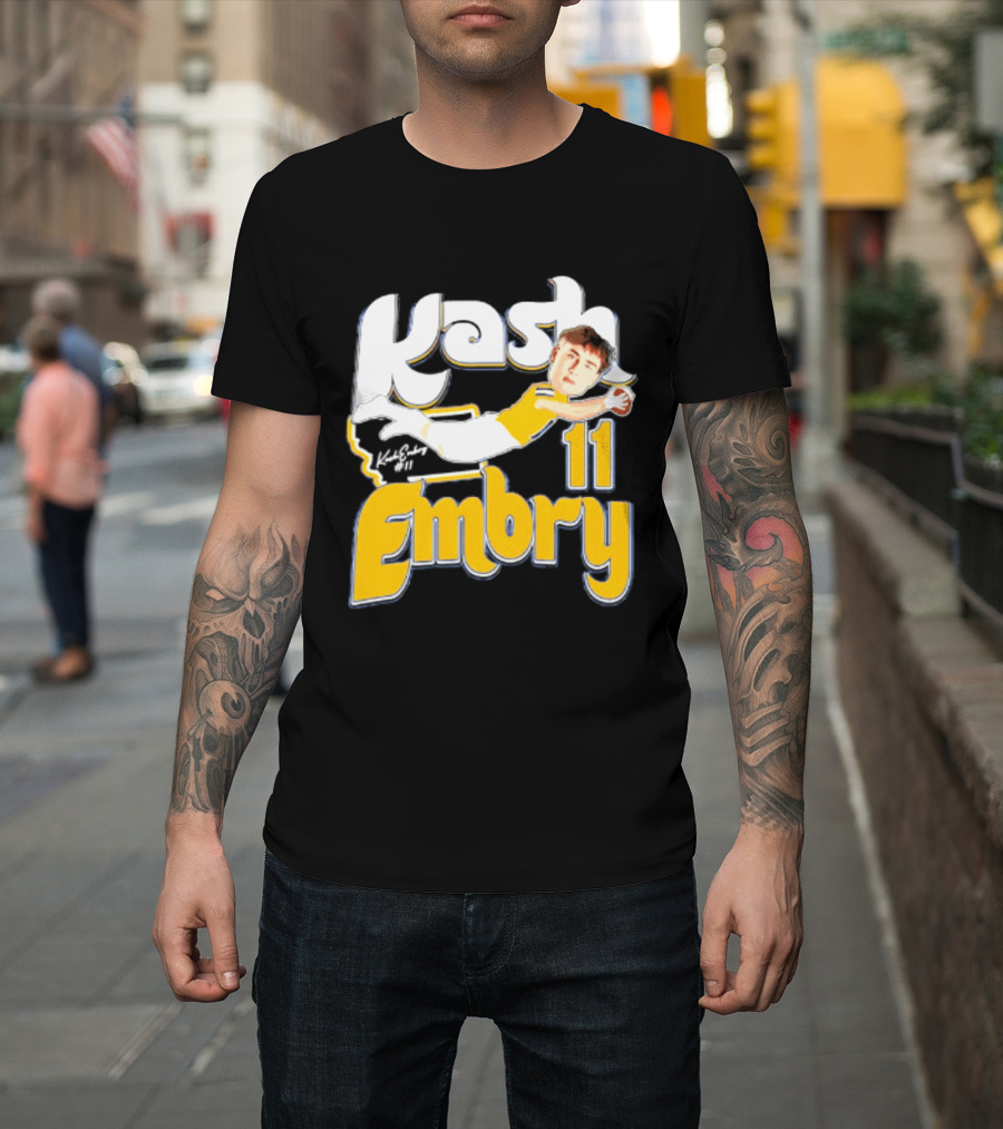 Kash Embry 11 Montana State Bobcats Player Caricature 2026 T-Shirt